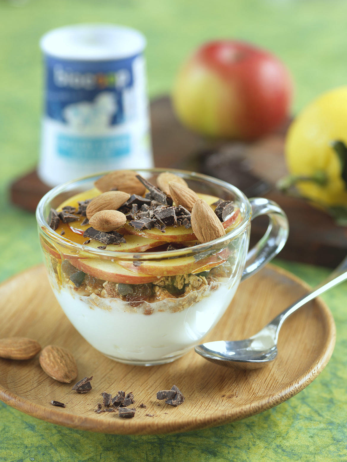Verrine de yaourt au muesli et au miel Verrine de yaourt au muesli et au miel