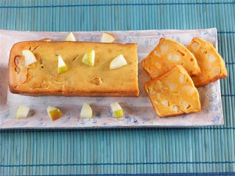 Gâteau au flan à la vanille et à la poire 