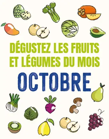 Découvrez notre calendrier de saisonnalité d'Octobre 2025 !